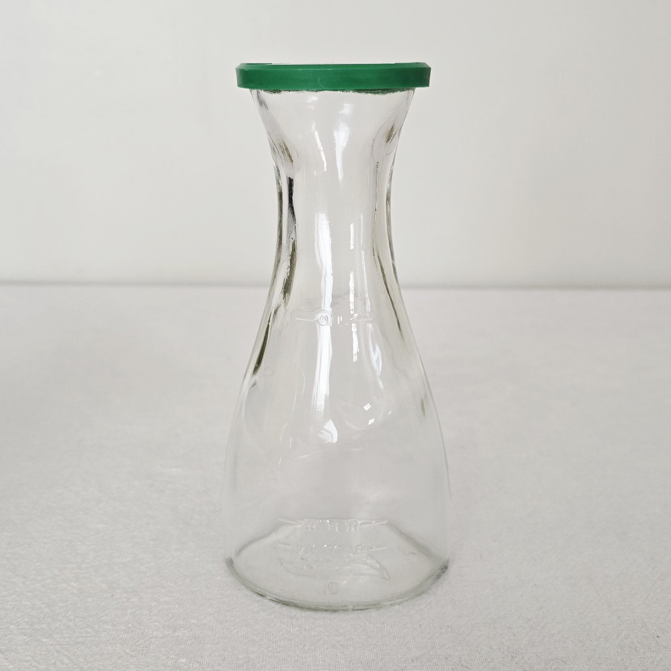 Vintage Good Seasons Glass Salad Dressing Cruet With Green Plastic Lid
