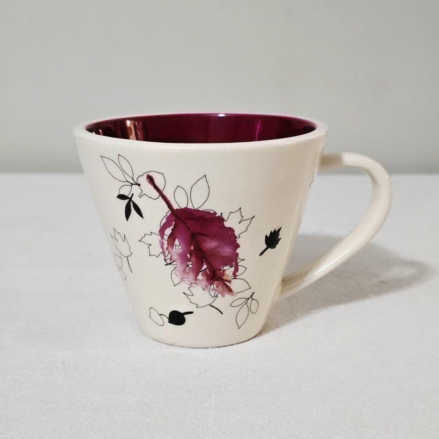 Starbucks Falling Leaves Mug, 2007 Autumn Collection 10oz Ceramic Coffee Cup