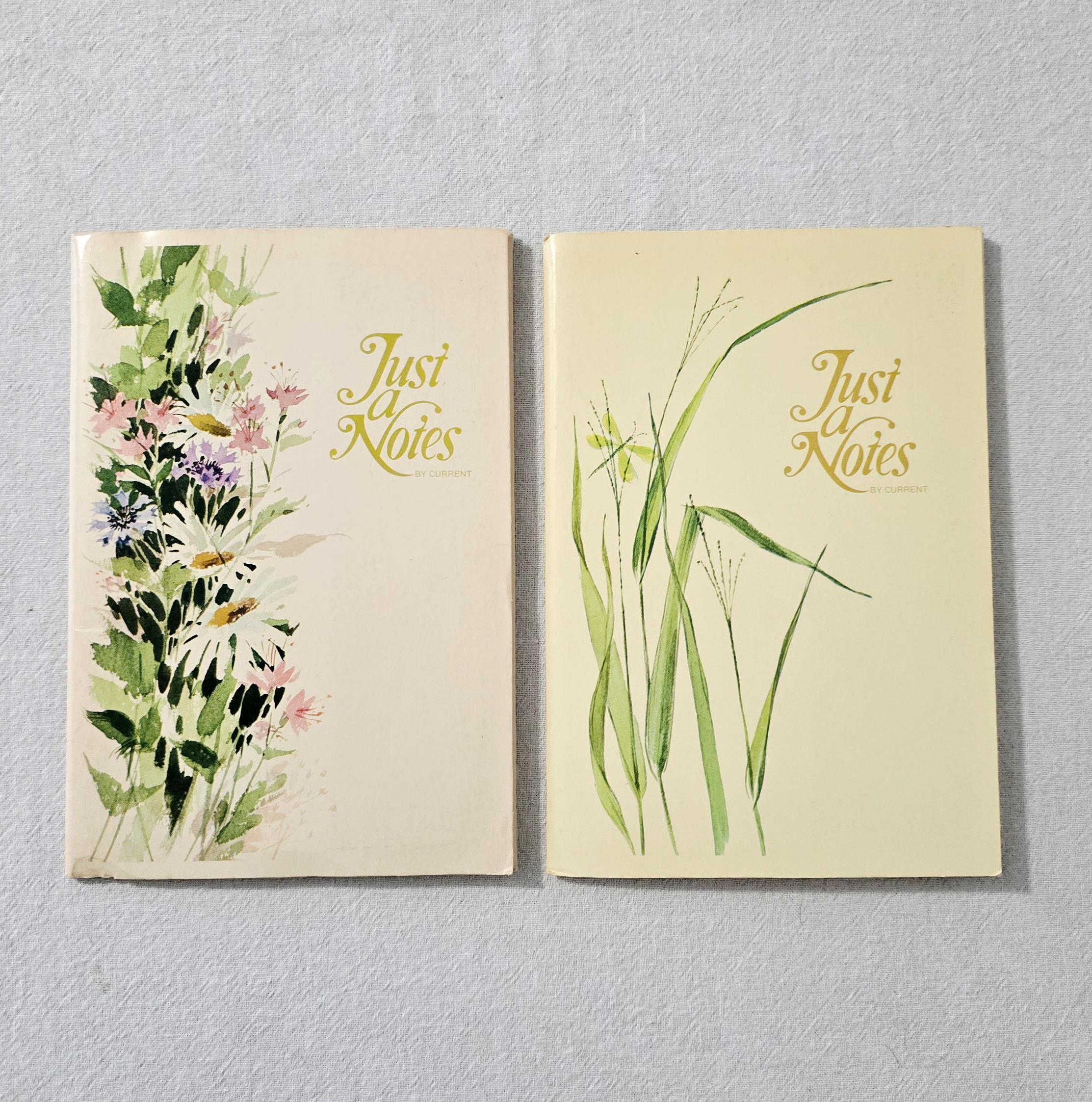 Vintage Current Just A Notes Stationary Set, Choice Of Wildflowers Or Tall Grasses, Complete Set Of 16 Unused Fold Seal Send Postalettes